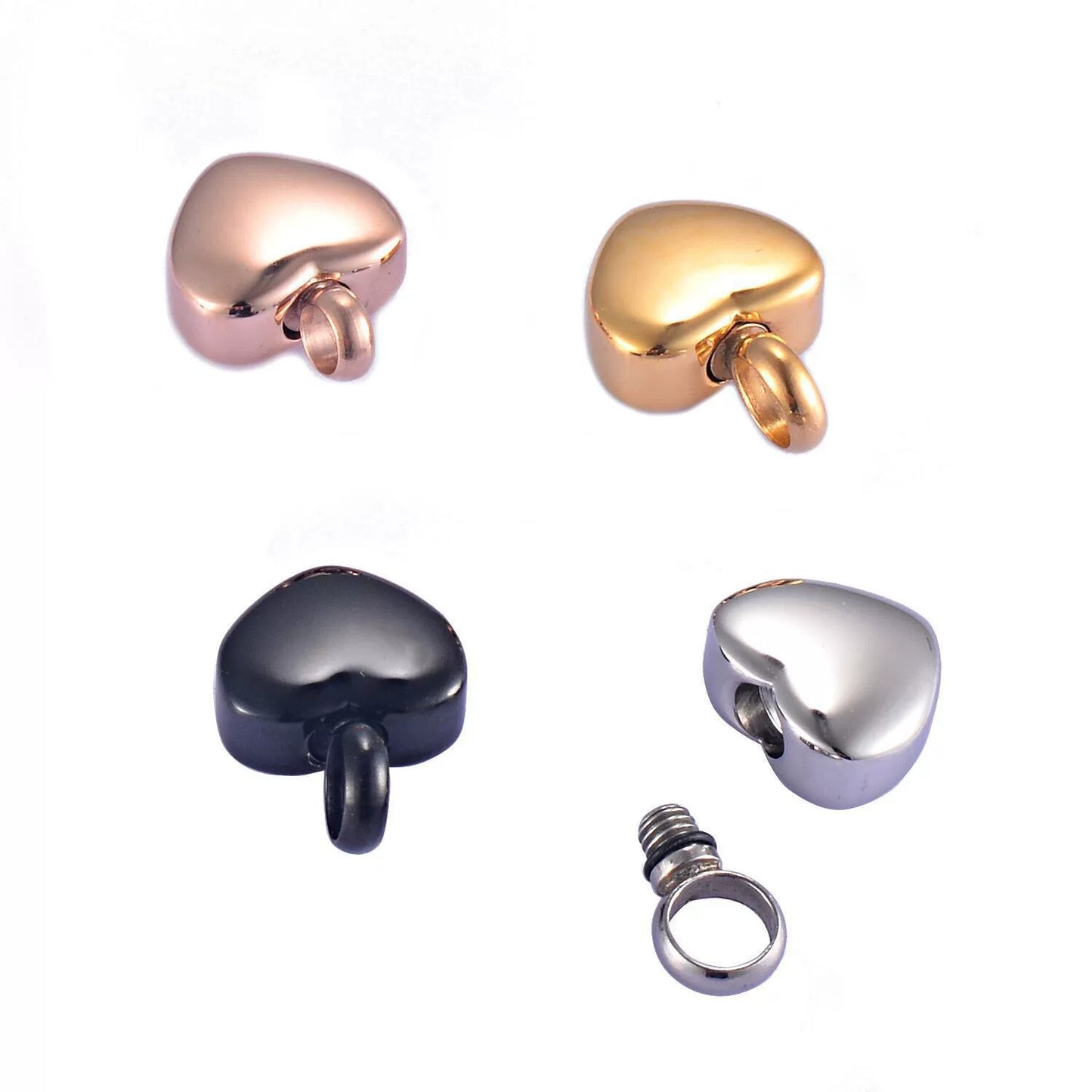 Cremation Urn Necklace Mini Heart Pendant for Ashes-A023