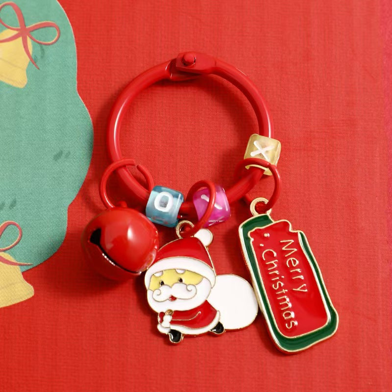 Christmas Keychain Santa Claus Pendant Xmas Party Gifts - K026-2