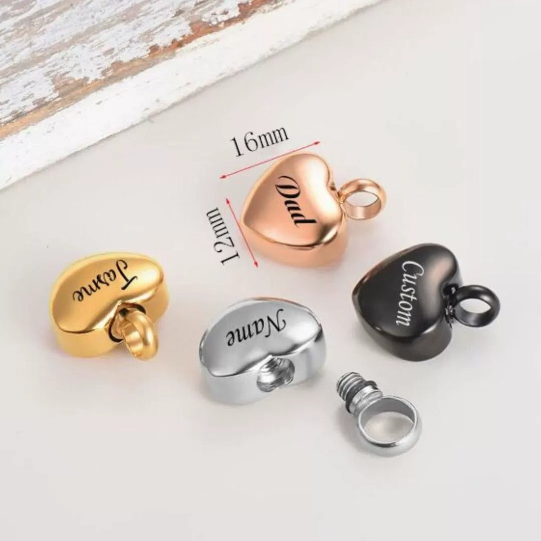 Cremation Urn Necklace Mini Heart Pendant for Ashes-A023