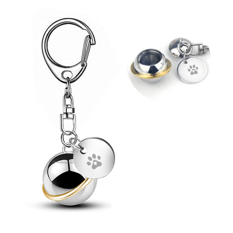 Cremation Cylindrical Urn Planet Keychain -K029