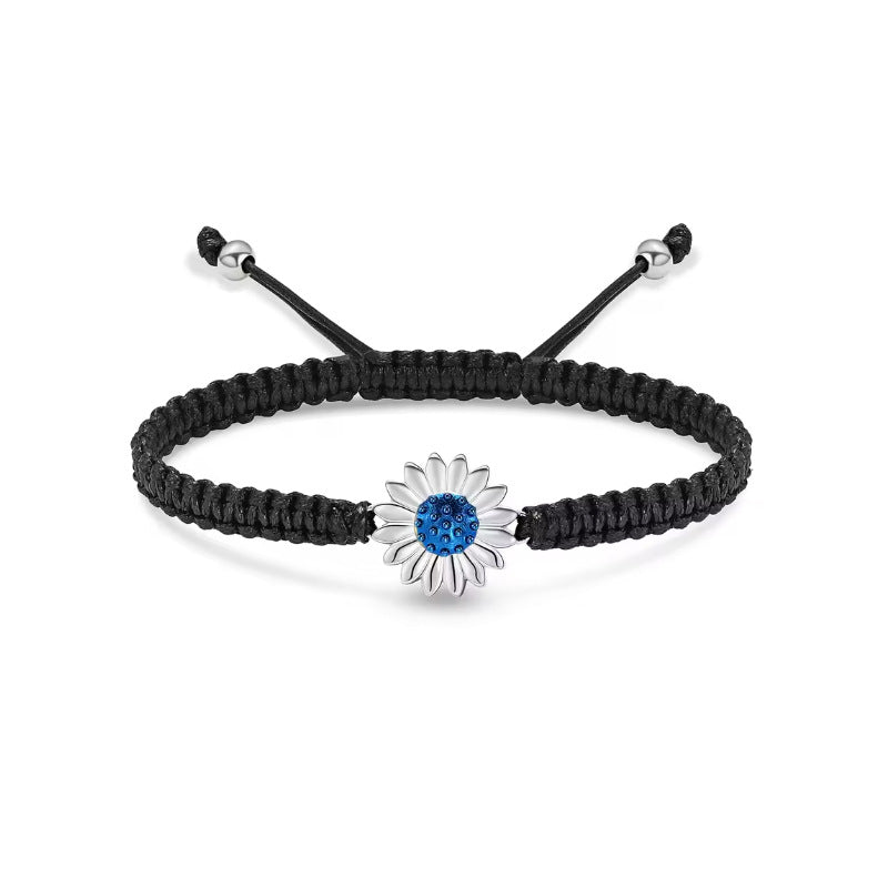 Cremation Urn Sunflower Bracelet Memorial Jewelry-A050