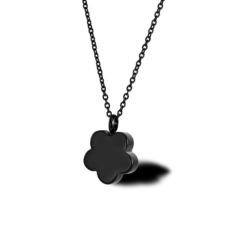 Cremation Urn Necklace Flower Pendant Memorial Jewelry-A031