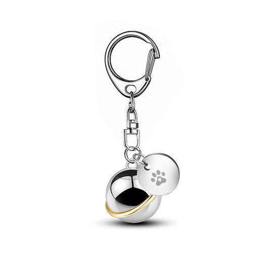 Cremation Cylindrical Urn Planet Keychain -K029