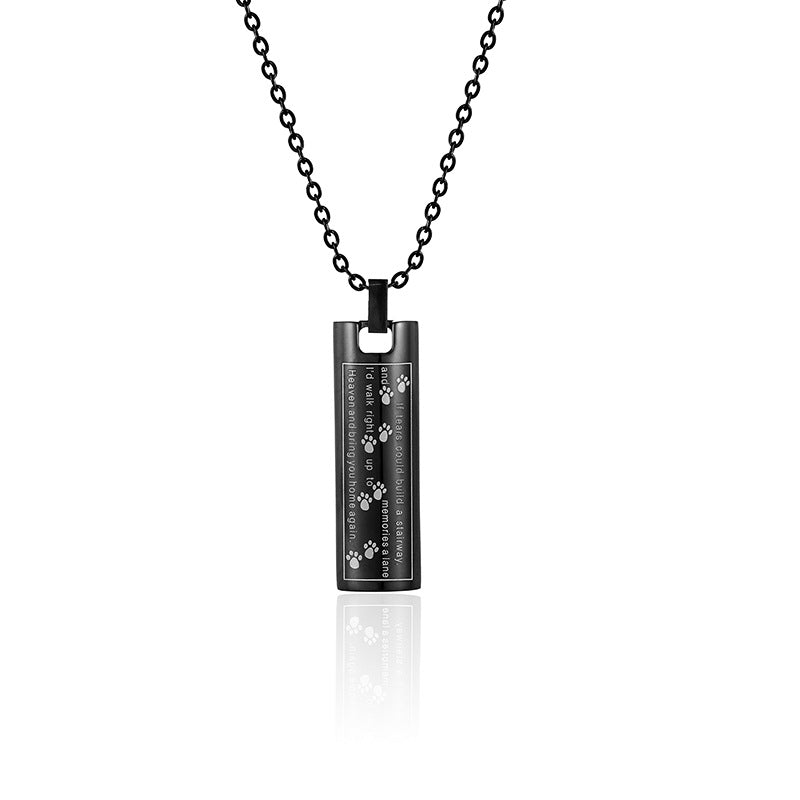 Cremation Urn Necklace Pet Memorial Urn Necklace for Ashes-A049