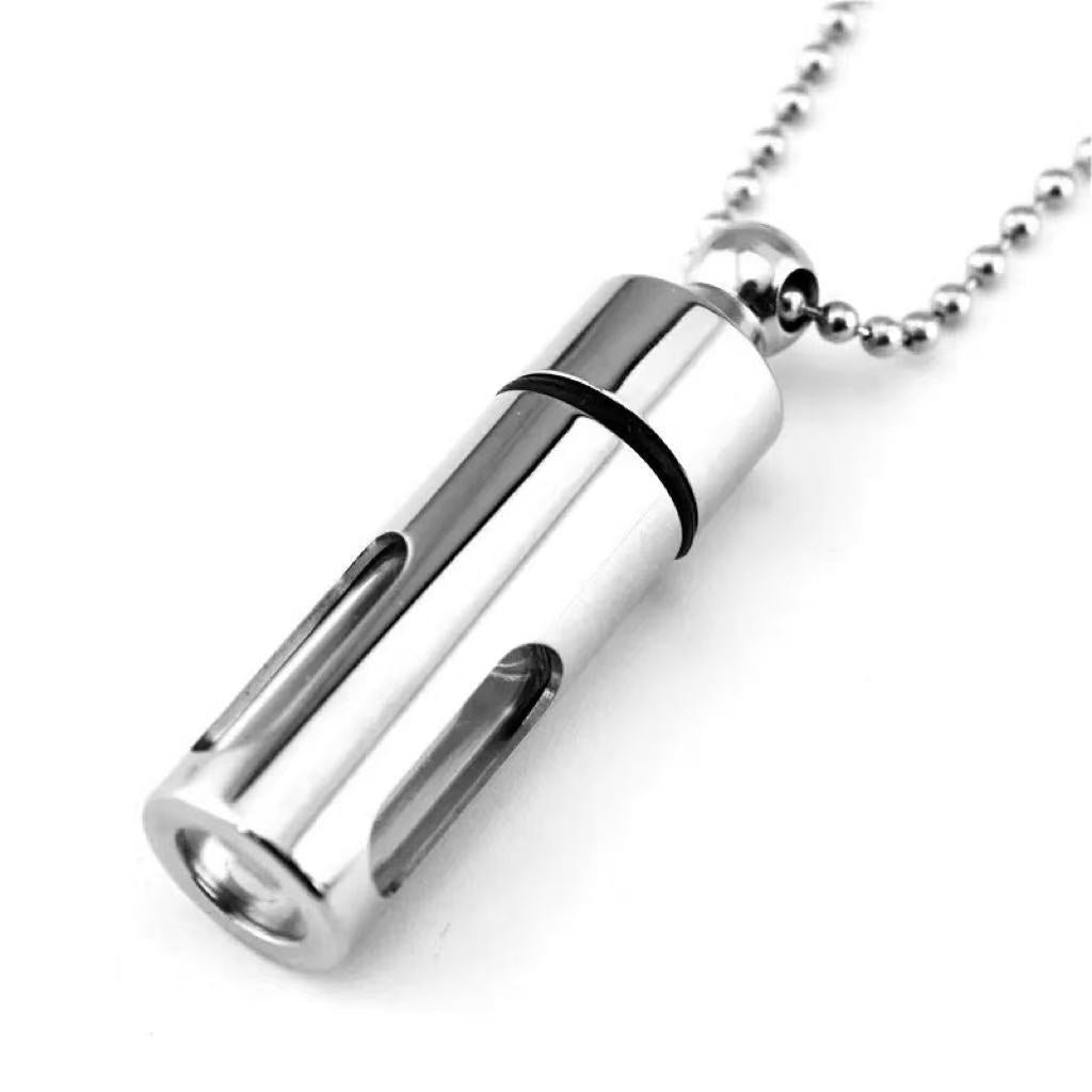 Cremation Urn Necklace Metal Glass Gawu Box Pendant for Ashes-A037