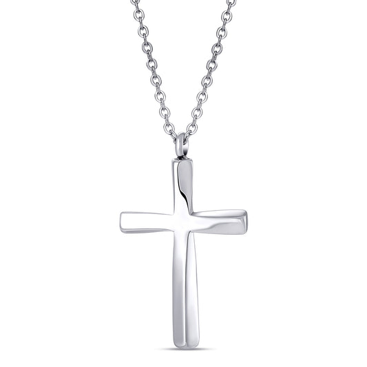 Cremation Urn Necklace Cross Pendant Memorial Jewelry-A053
