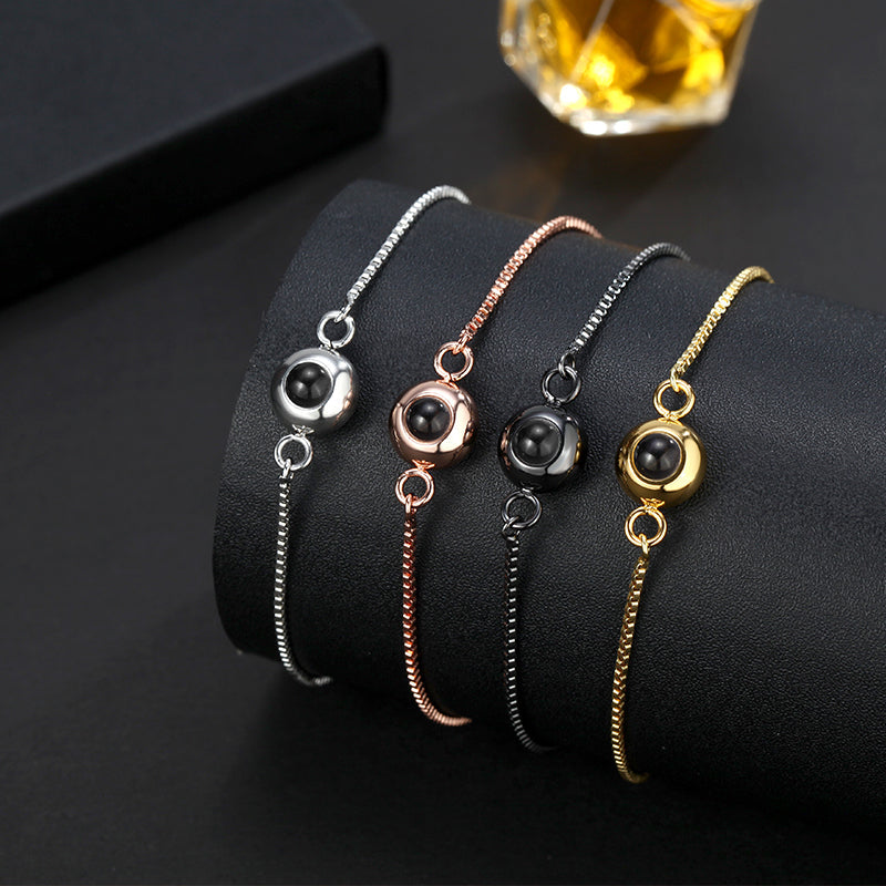 Personalized Photo Projection Bracelet Simple Style - P024