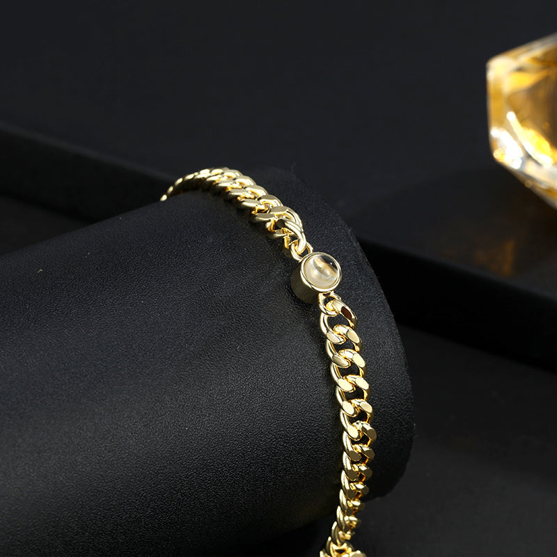 Personalized Photo Projection Bracelet for Men - P021