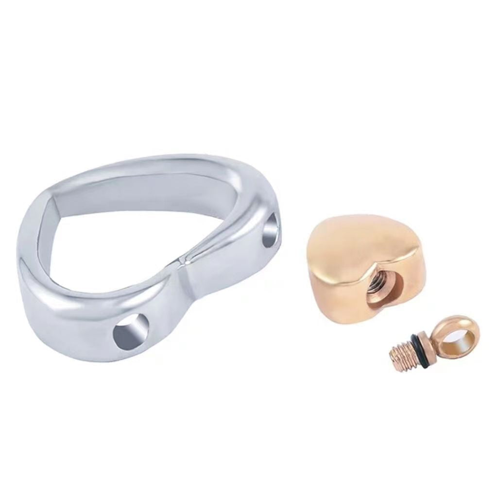 Double Heart Pendant Cremation Urn Necklace for Ashes Memorial Jewelry-A003